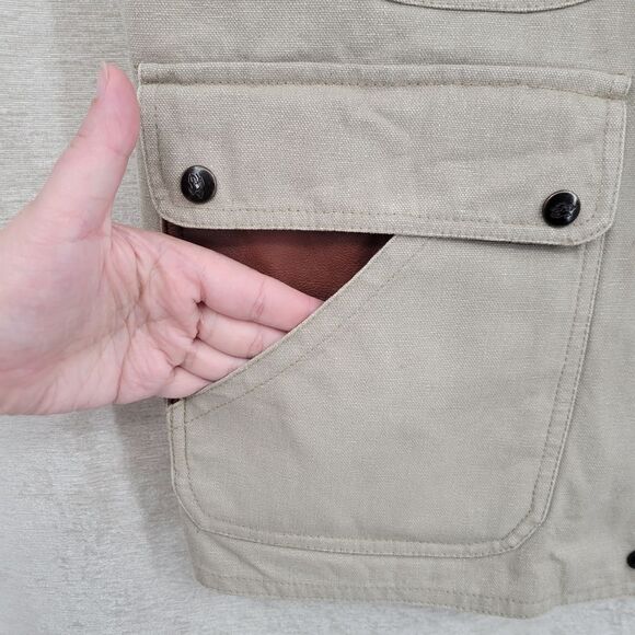 Outback Trading Company Shearer S Utility Vest Men's Large Canvas Vintage - Picture 3 of 16